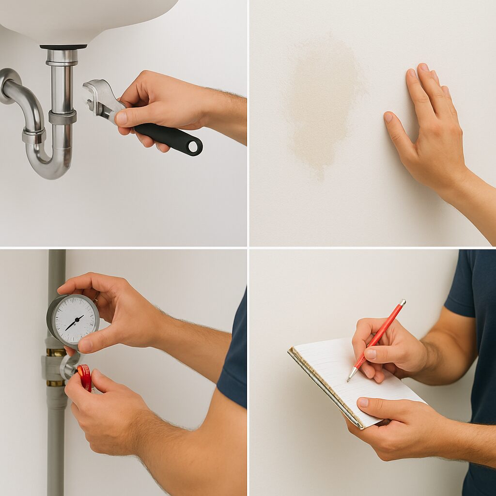 revisión de válvula de paso para detectar fugas o fallas